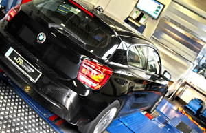 BMW 120d na dynu s PowerBoxem
