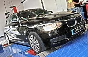 BMW 120d na dynu s PowerBoxem